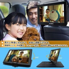 MINLOVE ポータブルDVDプレーヤー 17.9型 15.6インチ 液晶 5時間連続