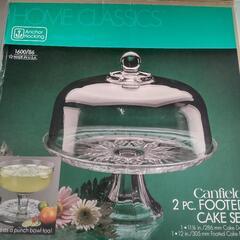 ケーキスタンド　ガラスドーム　Anchor Hocking(アンカーホッキング) 


