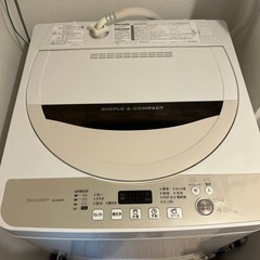 SHARP 洗濯機(2016年製造) 