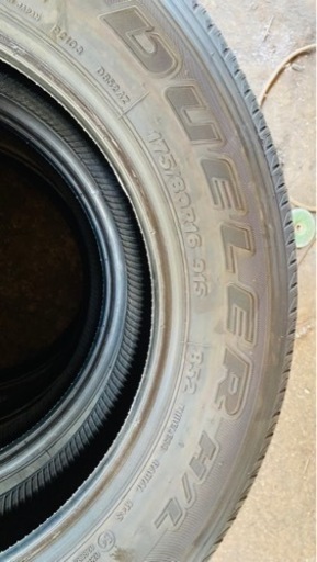 新車外し ブリヂストン デューラーH/L 852 175/80R16 91S 22年製 4本