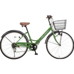 ㊗️✅美品✨新品購入シマノ6段変速付き26インチ自転車①シティーサイクル折りたたみもできます