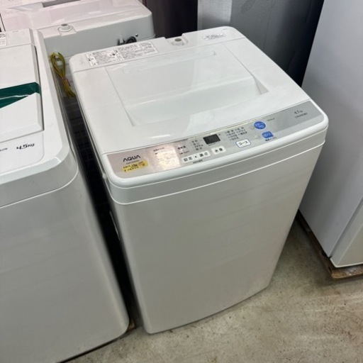 4ひとり暮らしに　4.5キロ洗濯機　アクア2015年
