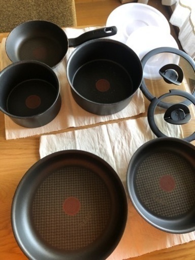 T-fal フライパン、鍋、蓋（汚れ傷あり）⭐︎決まりました
