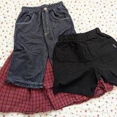 女の子夏用パンツ、スカート130cm