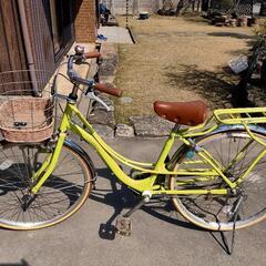 小学生向け 自転車(黄緑色)