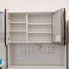 ★ジモティ割あり★  食器棚 茶 W120×D54×H200 クリーニング済み SJ1697 ☆ジモティ割あり☆ 食器棚 茶 W120×D54×H200 クリーニング済み SJ1697