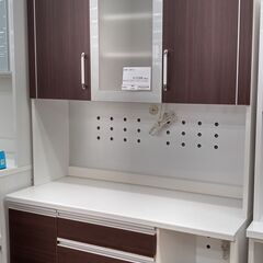 ★ジモティ割あり★  食器棚 茶 W120×D54×H200 クリーニング済み SJ1697 ☆ジモティ割あり☆ 食器棚 茶 W120×D54×H200 クリーニング済み SJ1697