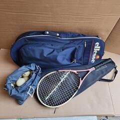 テニスラケット、バッグ、ボールセット