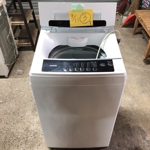 [かEC]旭川直接取引歓迎！全自動洗濯機 アイリスオーヤマ株式会社 IAW-T602E 2020年製 6kg ホワイト