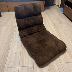 【美品】座椅子 ブラウン 1人用 ソファ