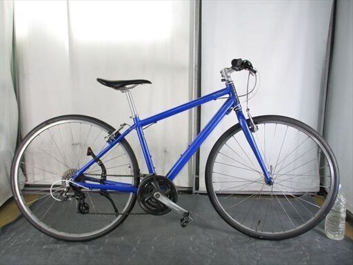 C586　★23800円★整備済み スポーツ中古自転車 【ライトウェイ　ブルー　クロスバイク