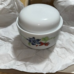 【新品】蓋付き 皿 茶碗蒸 2個セット お花柄