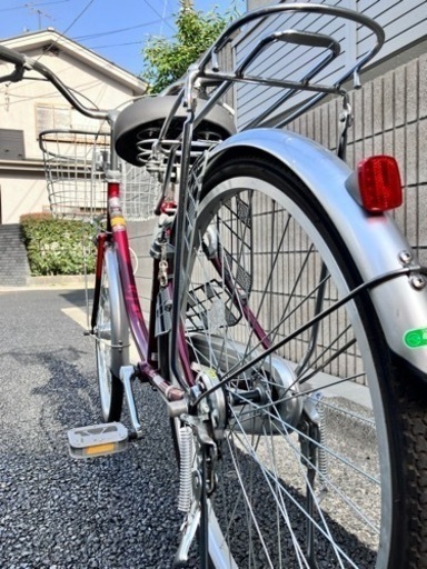 石丸自転車 24インチ 赤