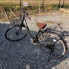 自転車　ブラウン&ブラックデザインがオシャレです。　SHIMANO