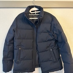 SHIPS ブラック フードショートダウン メンズ