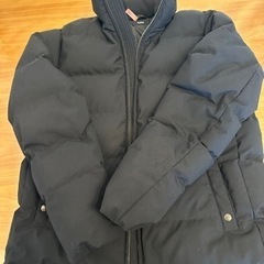 SHIPS ブラック フードショートダウン メンズ