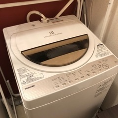 TOSHIBA 洗濯機6kg  AW-6G5（W）