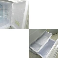 シャープ 2ドア 167L 冷蔵庫 SJ-PD17X 2013年製 100Lクラス シルバー SHARP 札幌市 中央区