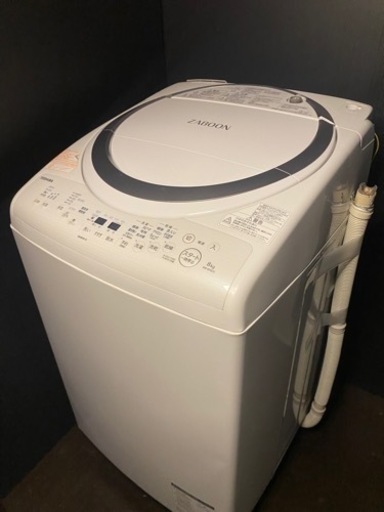 持って行けます‼️洗濯乾燥機✨TOSHIBA✨2018年製✨洗濯機✨激安✨中古✨美品✨配送可能✨早い者勝ち✨AW-8V6 ✨乾燥機✨家電セット✨