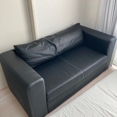 【ネット決済】2人掛けソファ　☆簡易ベッドにもなる☆ 約3年使用