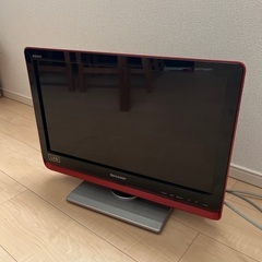 SHARP 20型テレビ　赤