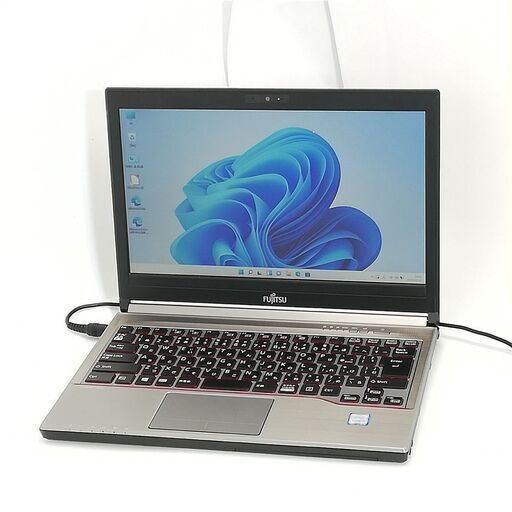 送料無料 保証付 日本製 新品SSD 13.3型 ノートPC 富士通 E736/P 中古良品 第6世代Core i5 8GB DVD 無線 Bluetooth Webカメラ Win11 Office
