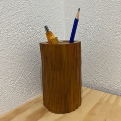 鉛筆たて　木製　ペン立て