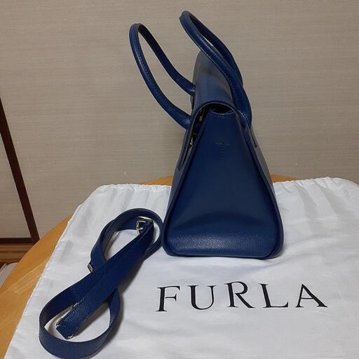 FURLA ハンドバッグ(青色)