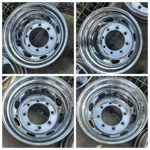 大型トラック　メッキホイールセット