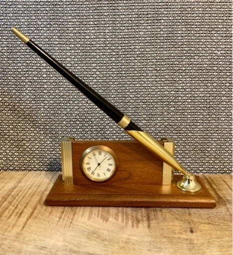 quarts 時計 クオーツ クォーツ ペン 置き時計 置時計おき時計インテリア