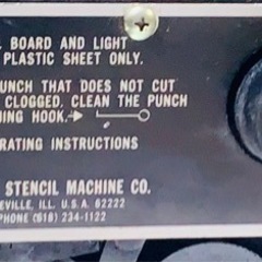 【全国送料無料】 MARSH社製 ステンシルカッティングマシーン　1インチ