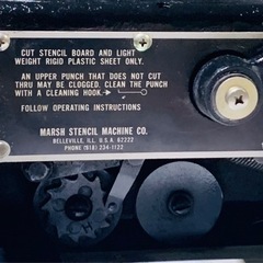 【全国送料無料】 MARSH社製 ステンシルカッティングマシーン　1インチ