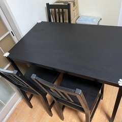 IKEA ダイニングテーブル 椅子３つ