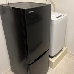 東芝 冷蔵庫 幅47.9㎝ 153L セミマットブラック GR-...