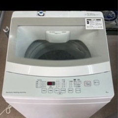 6kg全自動洗濯機(NTR60 ホワイト)美品　マットレス付き