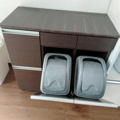 【ネット決済】収納付きキッチンゴミ箱