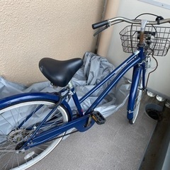 26インチ自転車　紺色　1000円