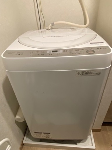 【良品】2017年製　洗濯機SHARP ES-GE6B-W(説明書付き)※期間限定3/27まで値下げ中※