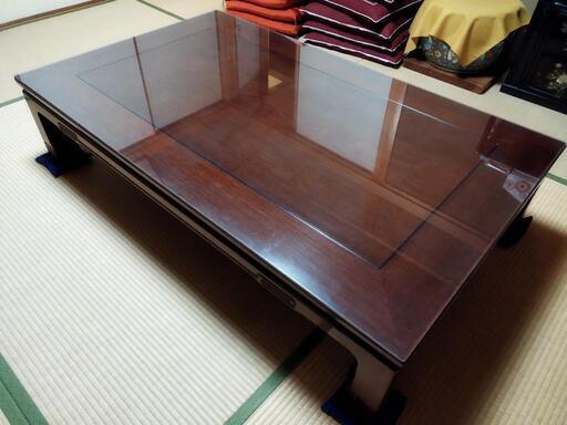 【奈良 香芝 引取限定】カリモク 高級テーブル 座卓 机 美品
