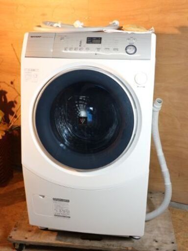 【購入者決定】2018年製 シャープ ドラム式洗濯乾燥機 ES-H10C-WL 標準洗濯容量10.0kg 左開き ドラム式洗濯機