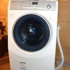 購入者決定】2018年製 シャープ ドラム式洗濯乾燥機 ES-H10C-WL 標準