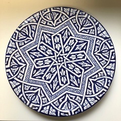 【終了しました】モロッコの大皿とコップ３つ