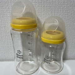 広口 ガラス哺乳瓶 2本(160ml, 240ml)
