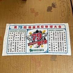 【新品】第79回 選抜高校野球大会 甲子園 バスタオル
