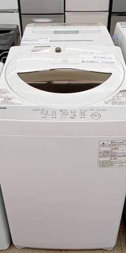 ★ジモティ割あり★ TOSHIBA 洗濯機 5.0kg 19 動作確認／クリーニング済み TJ224
