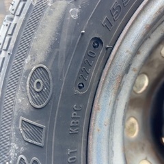 残溝5.5mm軽に！155/65R13 4本セット　ホイール＋タイヤ　ハイゼットに使用