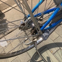 ヤマハパス電動アシスト26インチ キャンディブルー綺麗な車体です