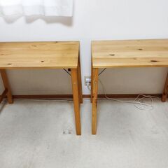 無印良品　折りたたみテーブル　2個セット　50cm×80cm×7...