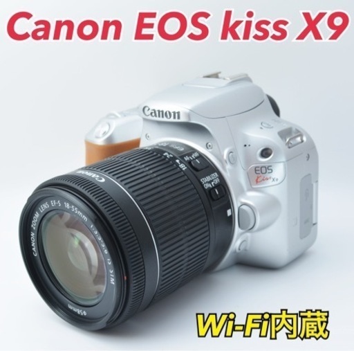 希少カラー●Wi-Fi内蔵●初心者向け●キャノン EOS kiss X9 1ヶ月動作補償あり！ 安心のゆうパック代引き発送！ 送料、代引き手数料無料！