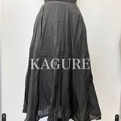 かぐれ　KAGURE　ロングスカート　黒　綿